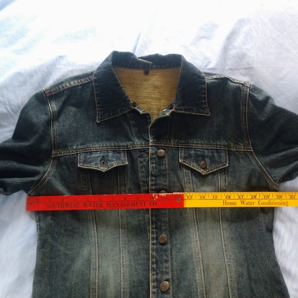 EUC Just Jeans Jnr Dize 14 Trucker/Bike Jacket Cro - Picture 4 of 10